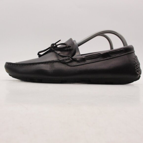 Donald J Pliner HEARST  Men\'s Size 7 Black Leather Driver Bow Loafer Shoes main image 11